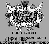 Castle Quest (Europe) Title Screen
